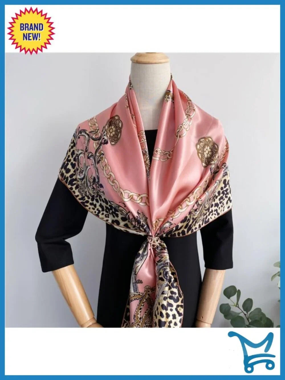 100% Pure Mulberry Silk Large Square Scarf Headscarf Shawl